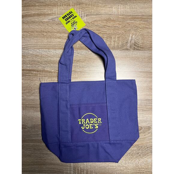 Trader Joes Mini Canvas Tote Bag Set of 4 Halloween LIMITED Fast Ship NWT - Picture 4 of 5